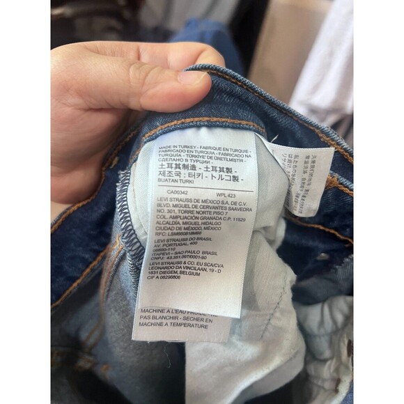 Levi's 501 Button-up Medium Wash Blue Jeans Size 25 - Picture 8 of 11